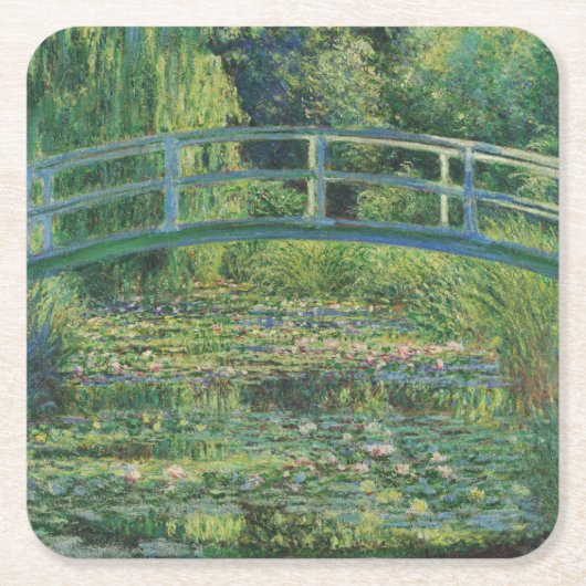 De Japanse brug (Water-Lily Pond), Monet Kartonnen Onderzetters (Voorkant)