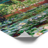 De Japanse brug (Water-Lily Pond), Monet Poster (Hoek)