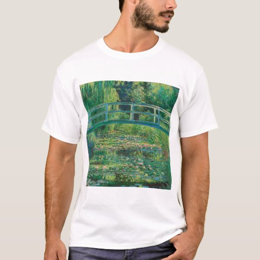 De Japanse brug (Water-Lily Pond), Monet T-shirt (Voorkant)