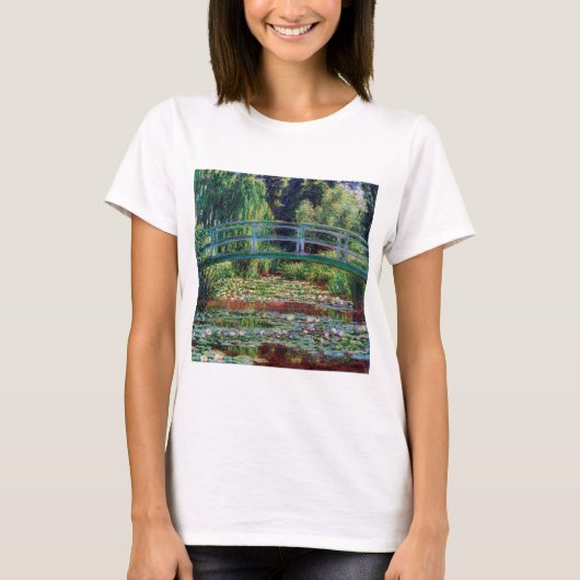 De Japanse brug (Water-Lily Pond), Monet T-shirt (Voorkant)