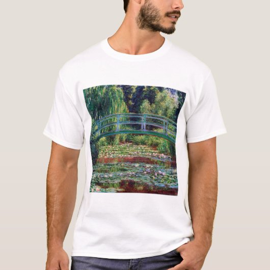 De Japanse brug (Water-Lily Pond), Monet T-shirt (Voorkant)