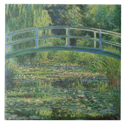 De Japanse brug (Water-Lily Pond), Monet Tegeltje (Voorkant)