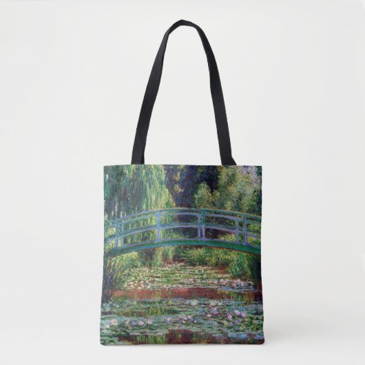 De Japanse brug (Water-Lily Pond), Monet Tote Bag (Voorkant)