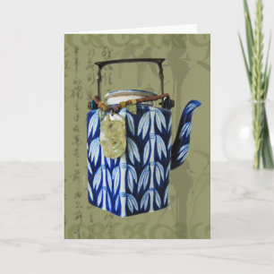 De Japanse Collage van de Theepot Kaart