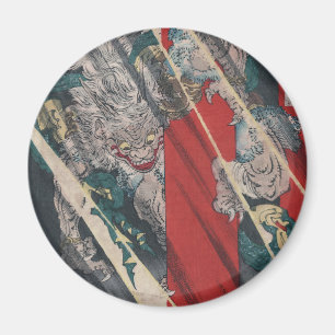 De Japanse Demon van ukiyo-E Yokai Ibaraki door Magneet
