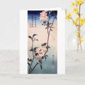 De Japanse Druk van de Bloesem van de Kers van de Kaart (Gele Bloem)