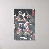 De Japanse Druk van de Houtsnede van Ichikawa Canvas Afdruk (Voorkant)