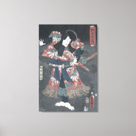 De Japanse Druk van de Houtsnede van Ichikawa Canvas Afdruk