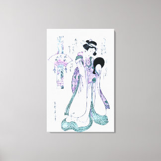 De Japanse Druk van de Houtsnede van komachi Canvas Afdruk