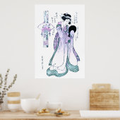 De Japanse Druk van de Houtsnede van komachi Poster (Keuken)