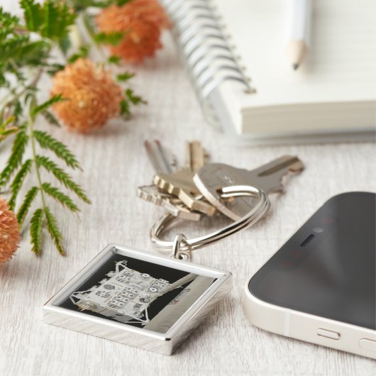 De Japanse Experimentmodule blootgestelde facilite Sleutelhanger (Zijkant)