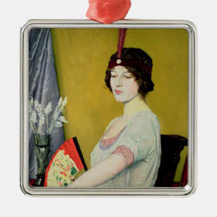 De Japanse Fan, 1914 Metalen Ornament