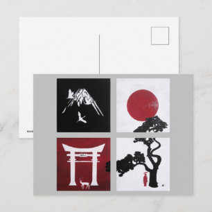 De Japanse Geest Schilderij door Alfred Fox Briefkaart