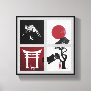 De Japanse Geest Schilderij door Alfred Fox Canvas Afdruk