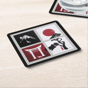 De Japanse Geest Schilderij door Alfred Fox Kartonnen Onderzetters