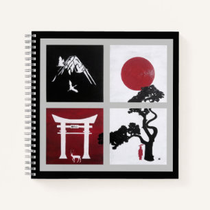 De Japanse Geest Schilderij door Alfred Fox Notitieboek
