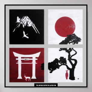 De Japanse Geest Schilderij door Alfred Fox Poster