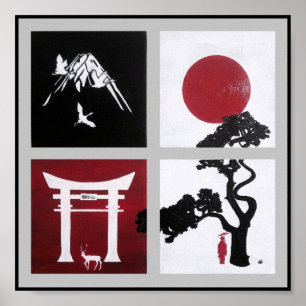 De Japanse Geest Schilderij door Alfred Fox Poster