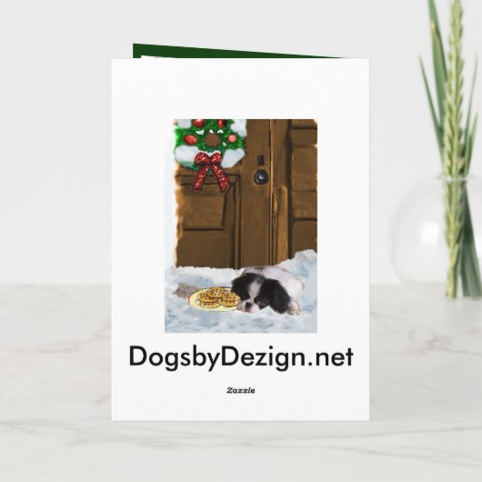 De Japanse Giften van Kerstmis van de Kin Feestdagen Kaart (Achterkant)