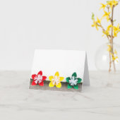 De Japanse Kaart van de Nota van de Bloemen van de (Gele Bloem)