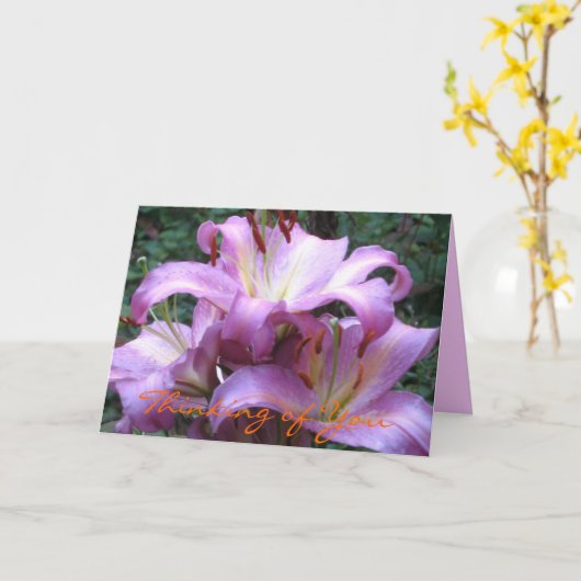 De Japanse Kaart van Lelies (Gele Bloem)