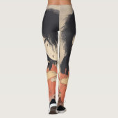 De Japanse Kunst van Utamaro leggings (Achterkant)