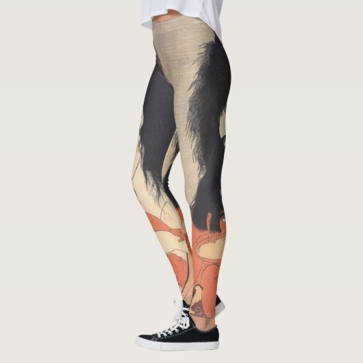 De Japanse Kunst van Utamaro leggings (Links)