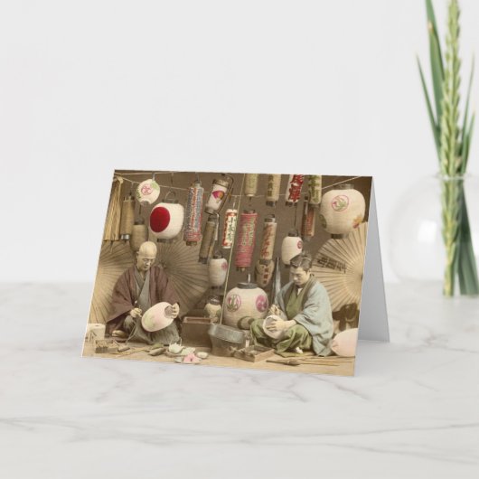 De Japanse Makers van de Lantaarn van het Kaart (Voorkant)