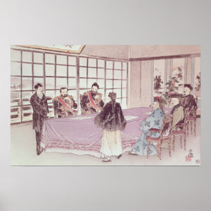 De Japanse ministers I-Tso en Mou-Tsou Poster