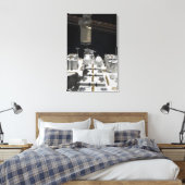 De Japanse proefmodule Blootgestelde faciliteit Canvas Afdruk (Insitu (Slaapkamer))