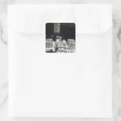 De Japanse proefmodule Blootgestelde faciliteit Vierkante Sticker (Tas)