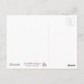 De Japanse Roze Magnolia van de Schotel Briefkaart (Achterkant)