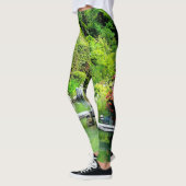 De Japanse tuin Creëer natuurlijk gekleurd Leggings (Links)
