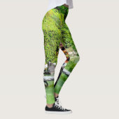 De Japanse tuin Creëer natuurlijk gekleurd Leggings (Rechts)