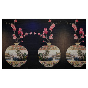 De Japanse Vase Fabric Stof