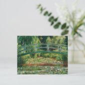 De Japanse voetbalbrug | Claude Monet Briefkaart (Staand voorkant)