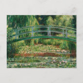 De Japanse voetbalbrug | Claude Monet Briefkaart (Voorkant)