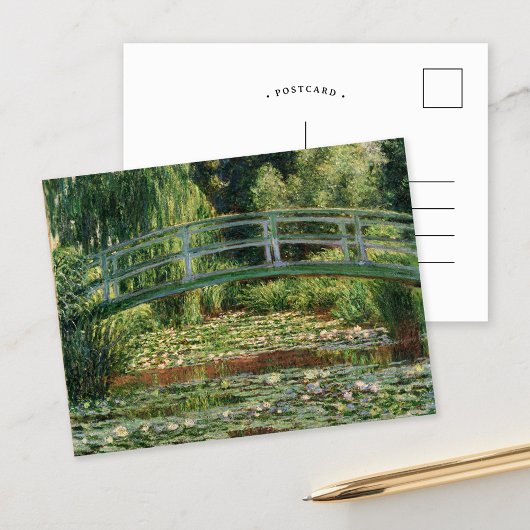 De Japanse voetbalbrug | Claude Monet Briefkaart