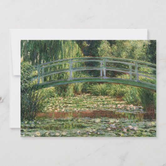 De Japanse voetbalbrug | Claude Monet Kaart (Voorkant)