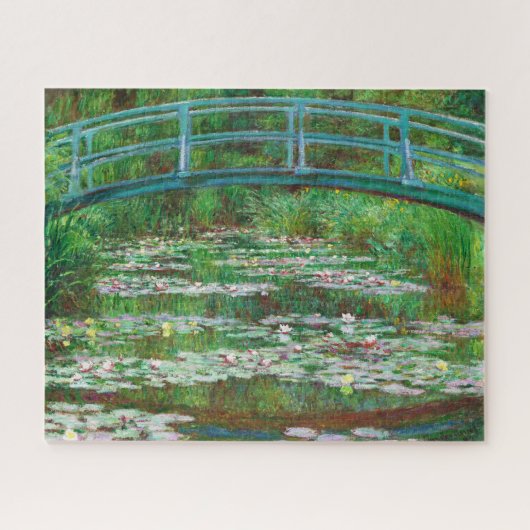De Japanse voetbalbrug van Claude Monet Legpuzzel (Horizontaal)