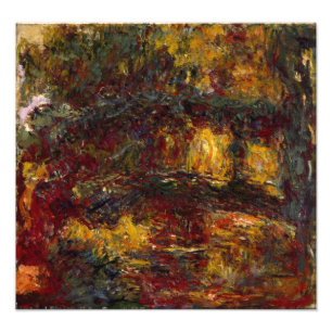 De Japanse voetbrug, Giverny door Claude Monet Foto Afdruk