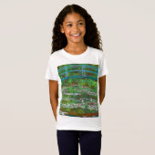 De Japanse voetbrug van After Claude Monet T-shirt (Voorkant volledig)