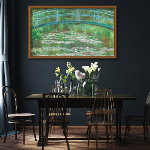 De Japanse voetbrug van Monet (1899) Poster