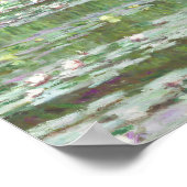 De Japanse voetbrug van Monet (1899) Poster (Hoek)