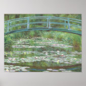 De Japanse voetbrug van Monet (1899) Poster (Voorkant)