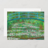 De Japanse voetgangersbrug Claude Monet Briefkaart (Voorkant / Achterkant)