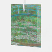 De Japanse voetgangersbrug Claude Monet Glas Ornament (Voorkant links)