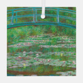 De Japanse voetgangersbrug Claude Monet Glas Ornament (Achterkant)