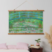 De Japanse voetgangersbrug Claude Monet Hangend Wandkleed (Slaapkamer)
