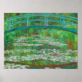 De Japanse voetgangersbrug Claude Monet Poster (Voorkant)